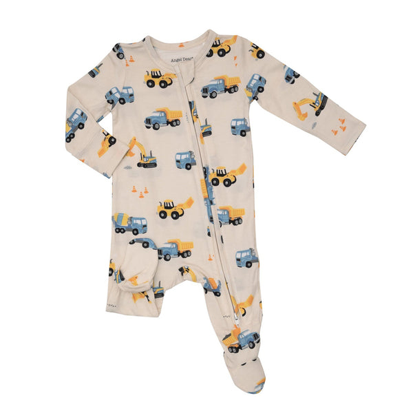 Kissy Kissy Construction Trucks Footie W/Zip PRT KBQ11381N-K480 5201 main image 0