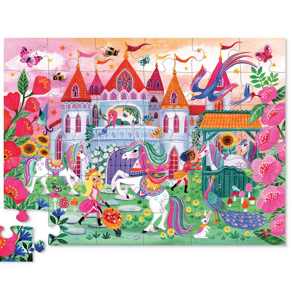 36-Piece Shaped Box Puzzle - Unicorn Castle