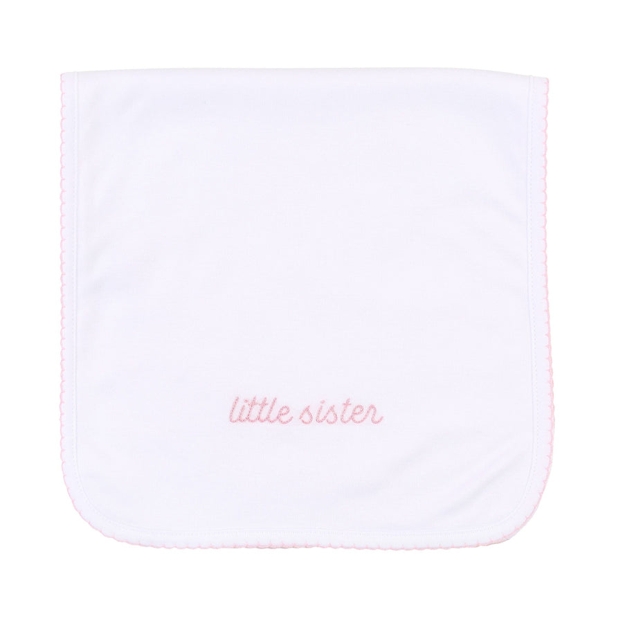 Big and Little Pink Emb Burp Cloth-BURP CLOTH-Magnolia Baby-Joannas Cuties