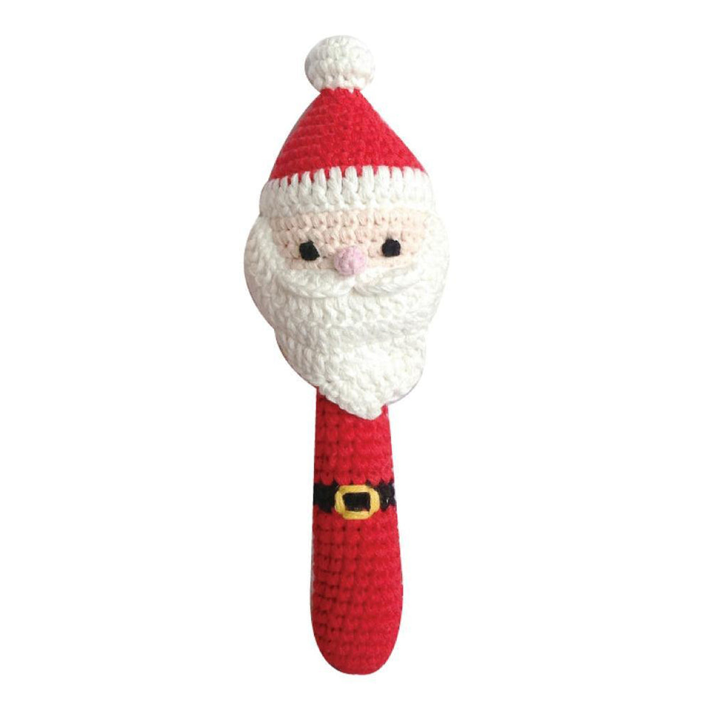 Crochet Santa Stick Rattle-RATTLES-Zubels-Joannas Cuties