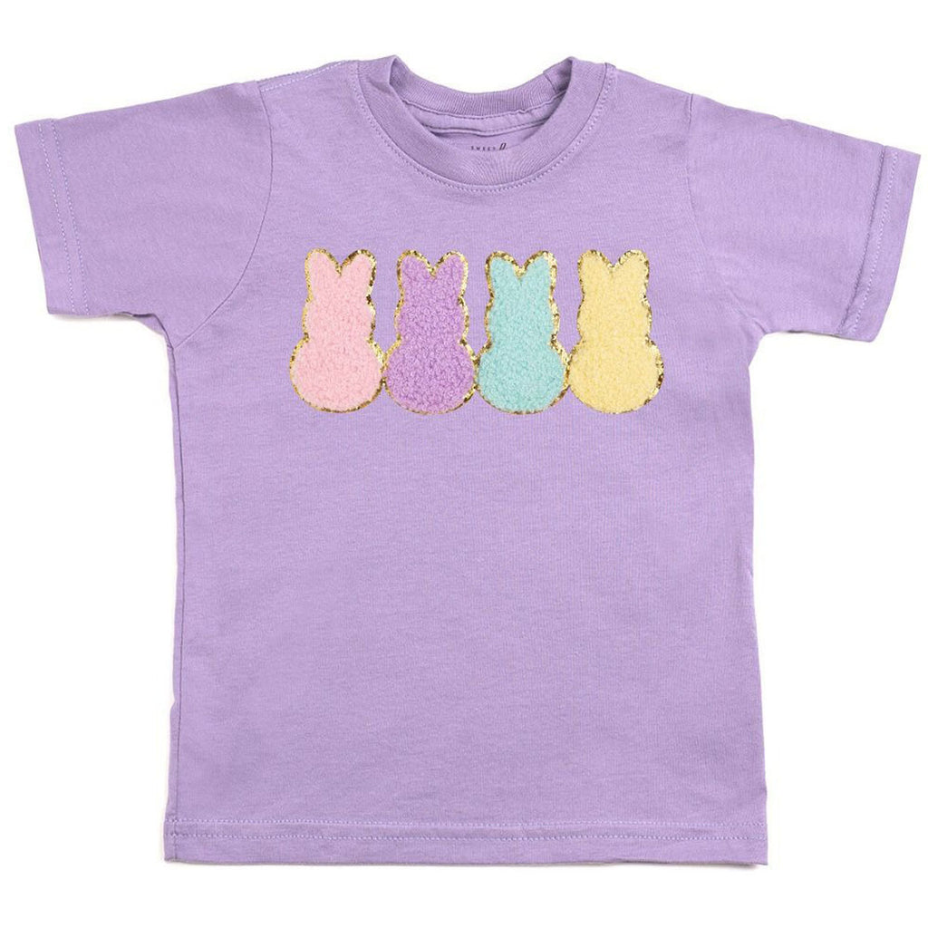Easter Peeps Patch Short Sleeve T-Shirt-TOPS-Sweet Wink-Joannas Cuties