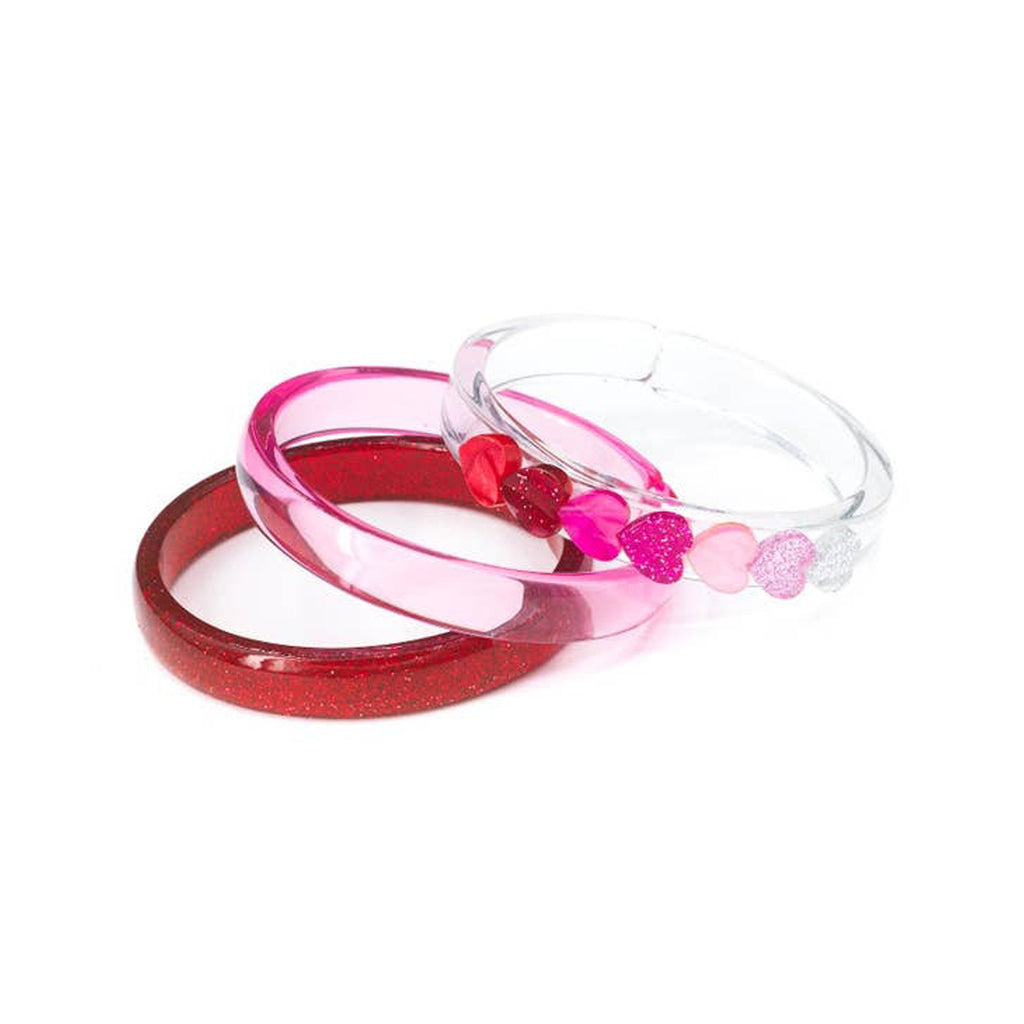Hearts Red Shades Bangles-JEWELRY-Lilies & Roses-Joannas Cuties