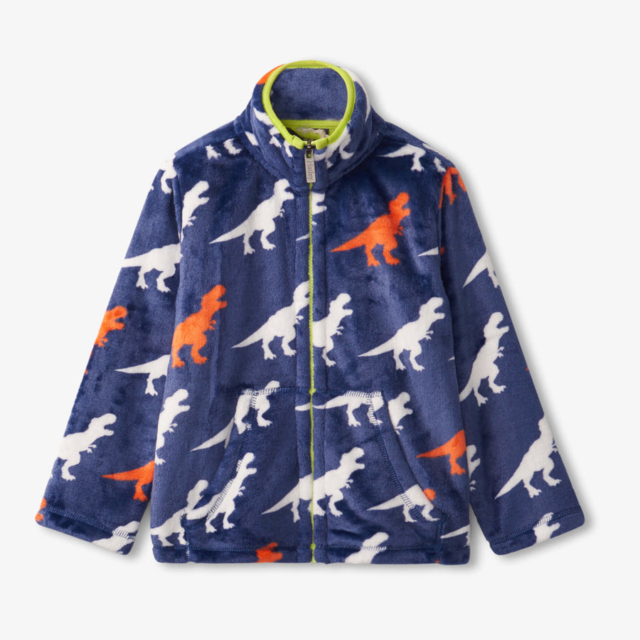 Kids Dinosaur Silhouettes Fleece Jacket-OUTERWEAR-Hatley-Joannas Cuties
