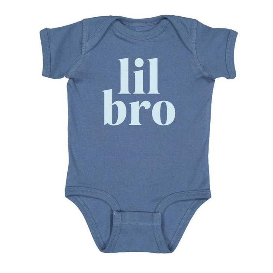 Lil Bro Short Sleeve Bodysuit-BODYSUITS-Sweet Wink-Joannas Cuties
