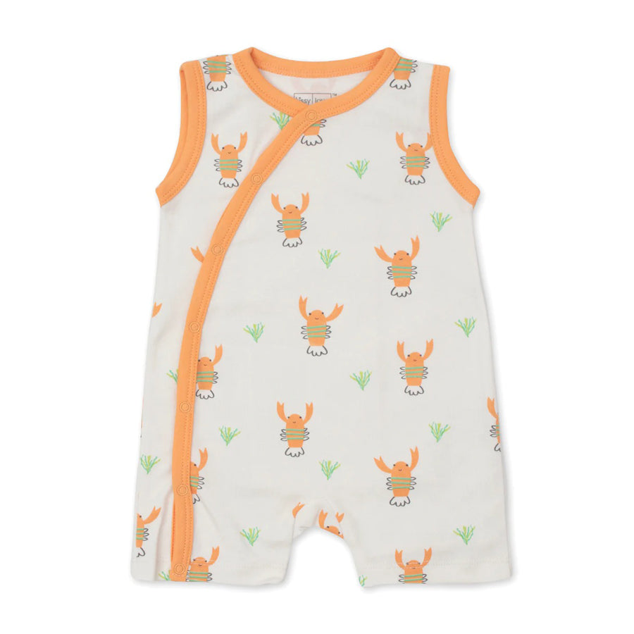 Lobster Party Sleeveless Playsuit-OVERALLS & ROMPERS-Kissy Kissy-Joannas Cuties