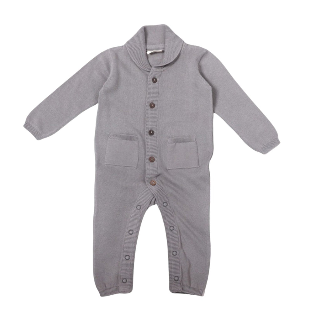 Milan Shawl Sweater Knit Baby Jumpsuit-OVERALLS & ROMPERS-Viverano Organics-Joannas Cuties