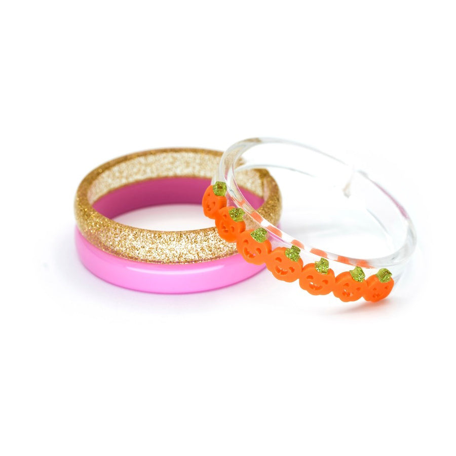 Multi Pumpkin Orange Bracelet Set-JEWELRY-Lilies & Roses-Joannas Cuties