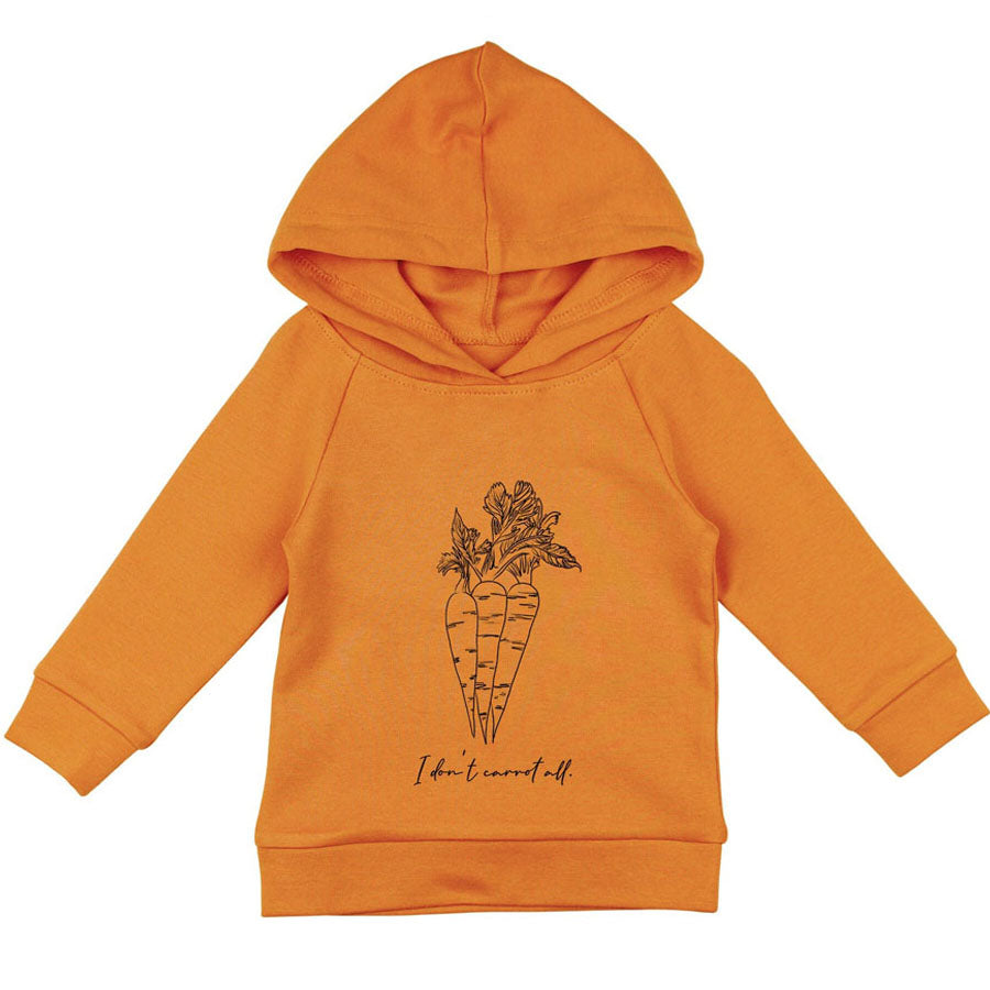 Organic Raglan Hoodie In Butternut Carrots-SWEATSHIRTS & HOODIES-L'ovedbaby-Joannas Cuties