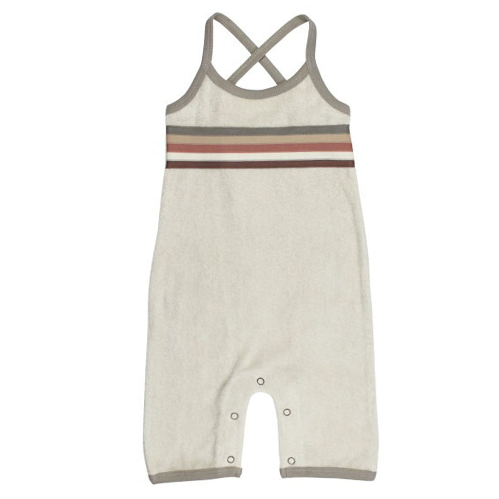 Organic Terry Cloth Overall In Neutral-OVERALLS & ROMPERS-L'ovedbaby-Joannas Cuties