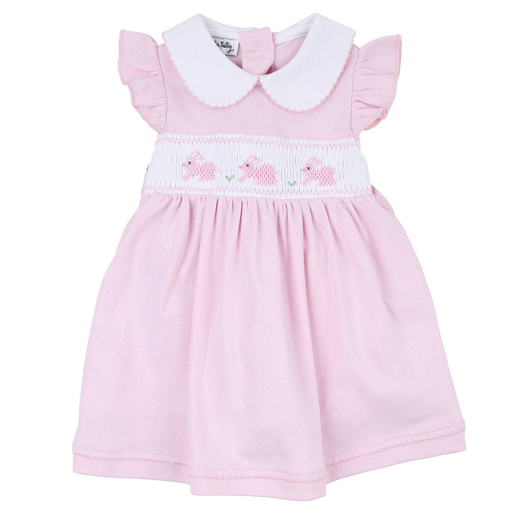 Pastel Bunny Classics Smocked Dress + Diaper Cover-DRESSES & SKIRTS-Magnolia Baby-Joannas Cuties