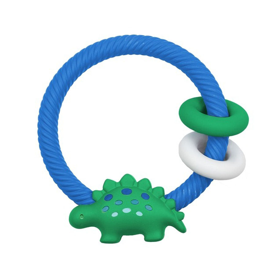 Ritzy Rattle™ Silicone Teether Rattle - Blue-TEETHERS-Itzy Ritzy-Joannas Cuties