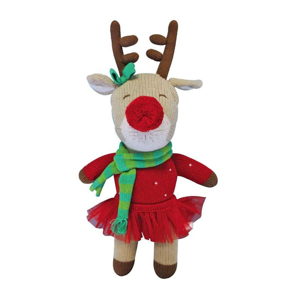Ruby the Reindeer Knit Doll-SOFT TOYS-Zubels-Joannas Cuties