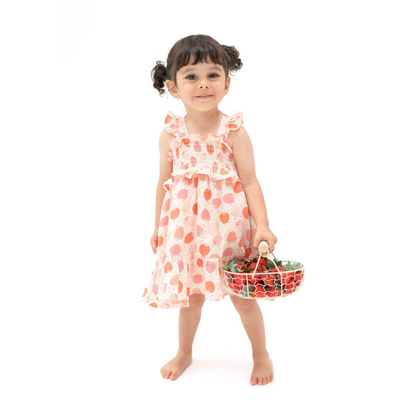 Twirly Sundress & Diaper Cover - Painty Daisy main image 0