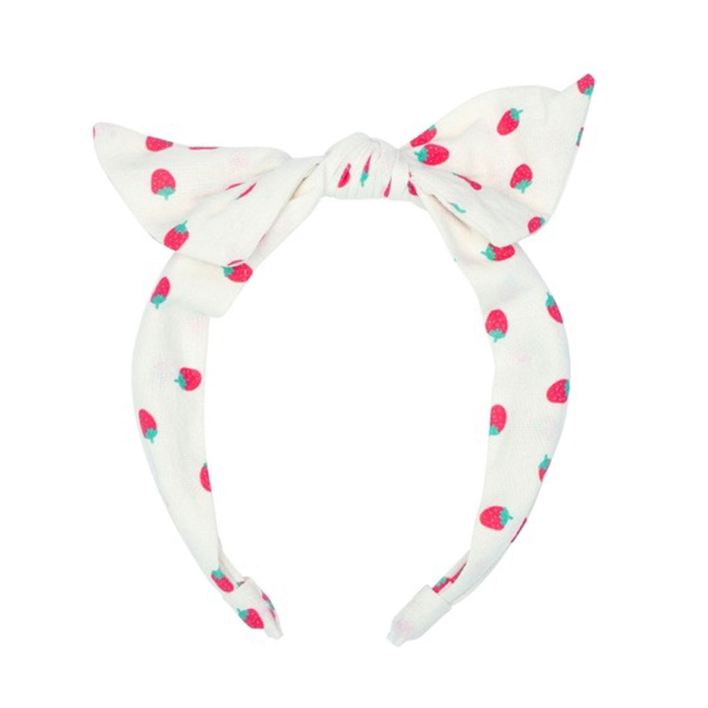Strawberry Tie Headband-HEADBANDS-Rockahula Kids-Joannas Cuties