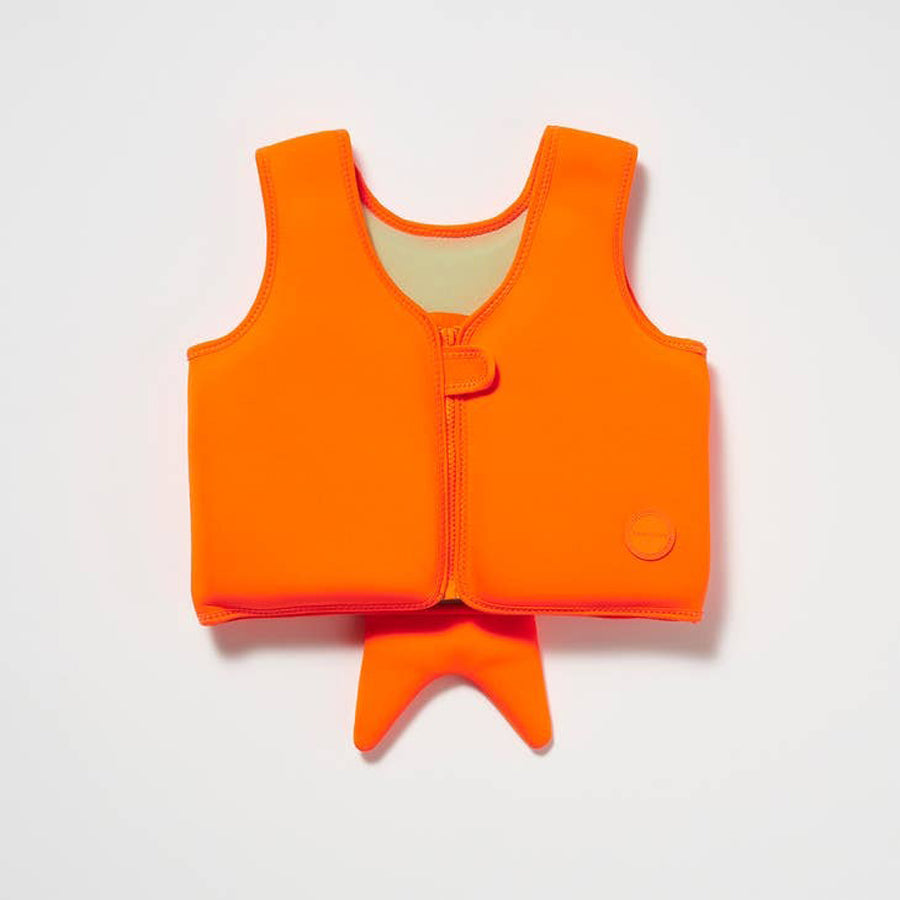 Swim Vest 1-2Y Sonny the Sea Creature Neon Orange-SWIMWEAR-Sunnylife-Joannas Cuties