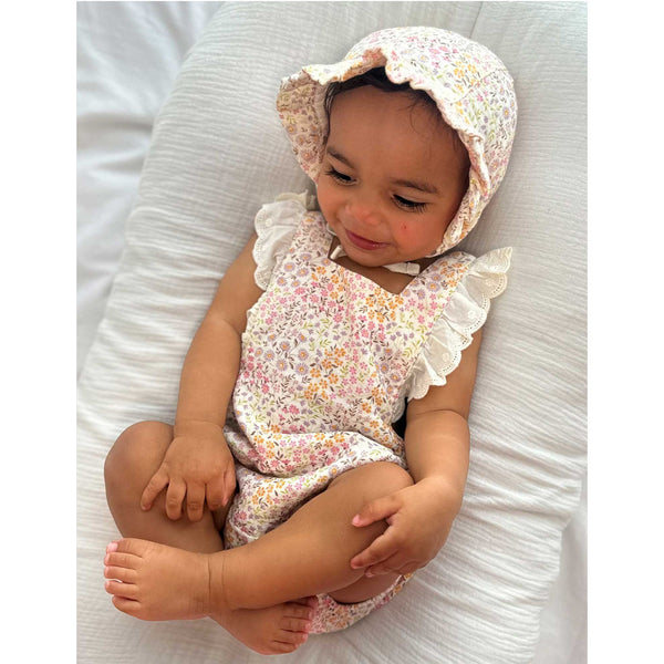 Nature Baby LS Bodysuit Derby 2PK - Natural/Rose Bud main image 1