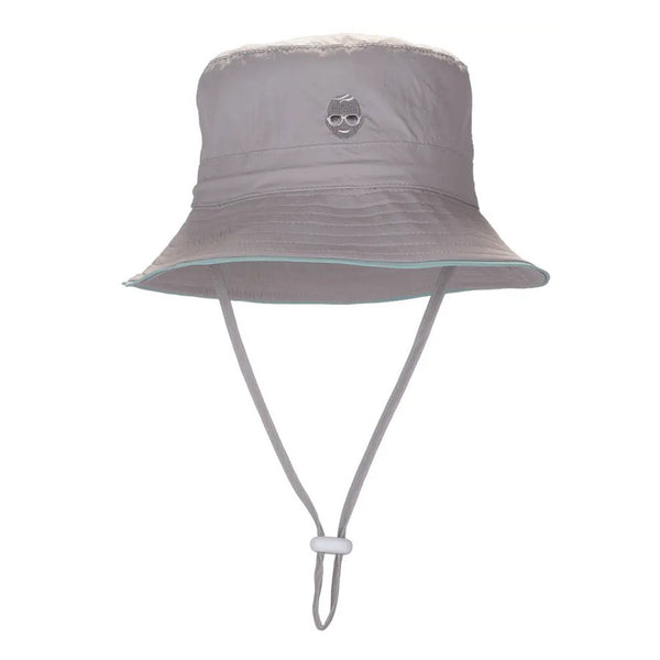 Babiators UV Sun Hat - Gray w/ Aqua Piping