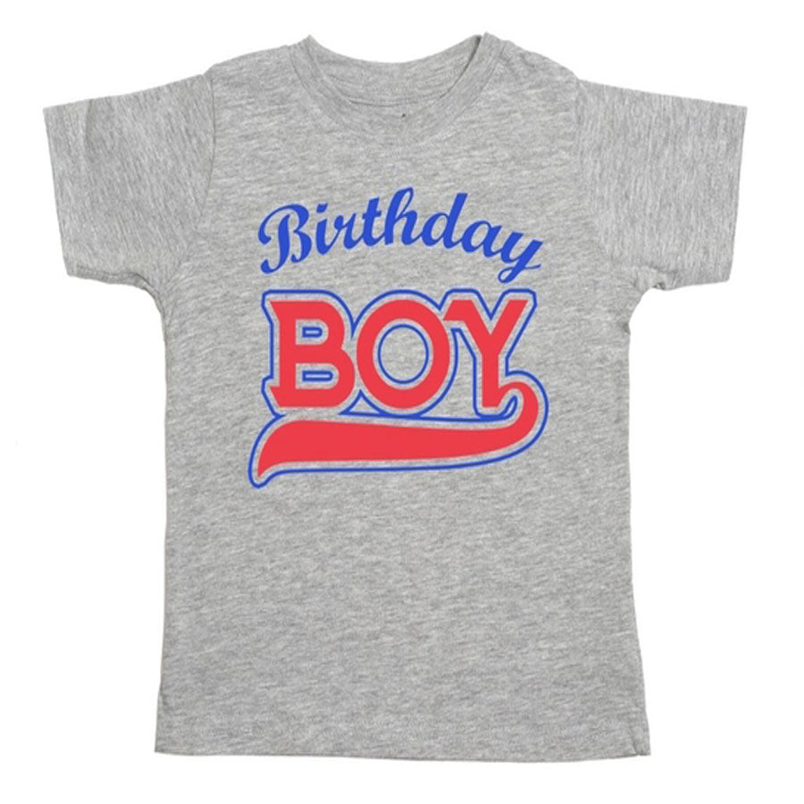 Birthday Boy Baseball Short Sleeve Shirt-TOPS-Sweet Wink-Joannas Cuties