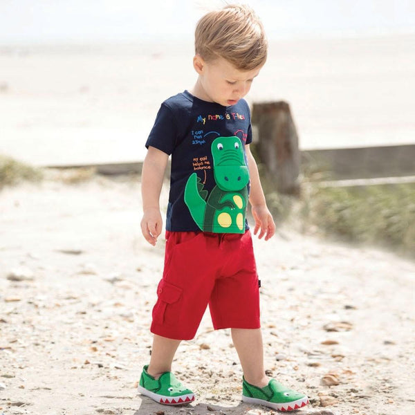 Boys Jersey Cargo Shorts, JoJo Maman Bebe