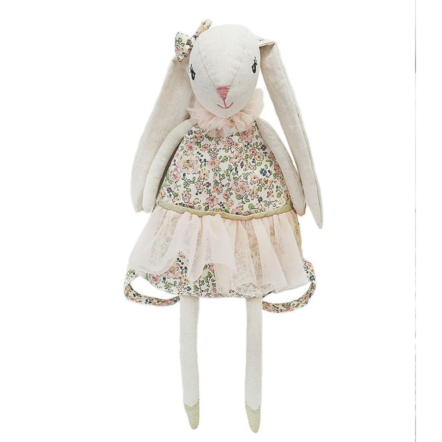 Linen Bunny Stuffed Animal Backpack-Mon Ami-Joanna's Cuties
