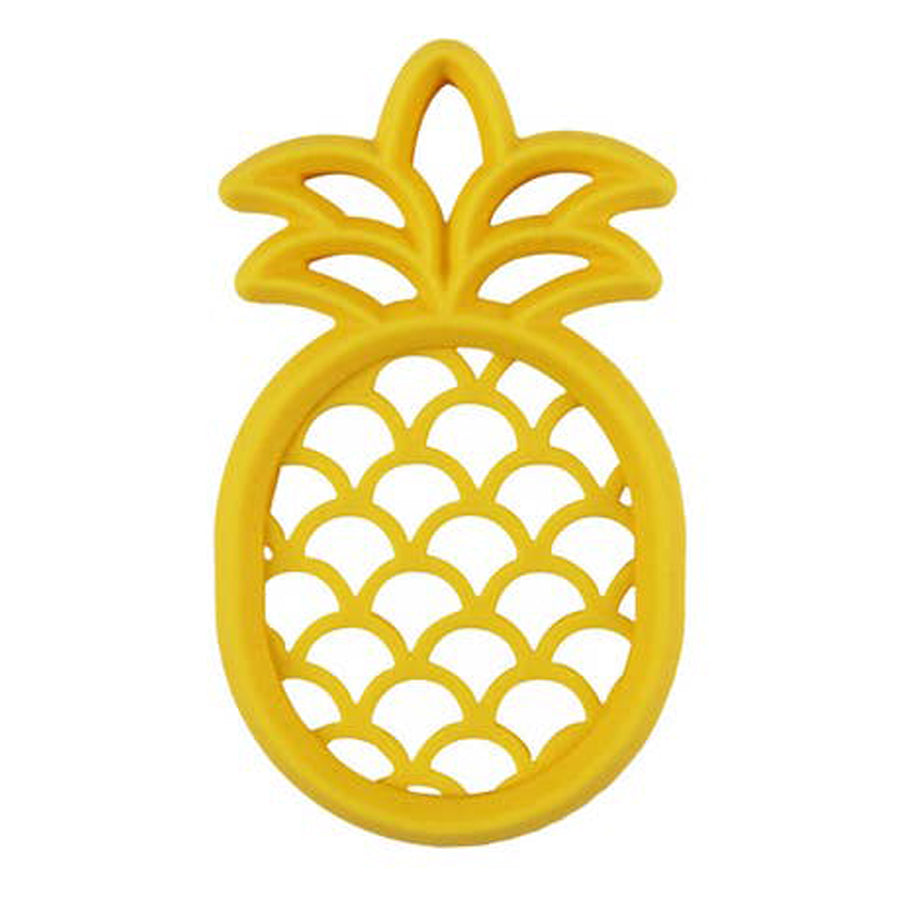 Chew Crew Silicone Baby Teether - Pineapple-Itzy Ritzy-Joanna's Cuties