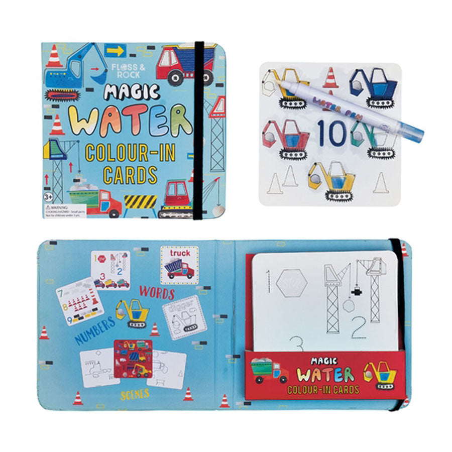 Construction Water Pen and Cards-Floss & Rock-Joanna's Cuties