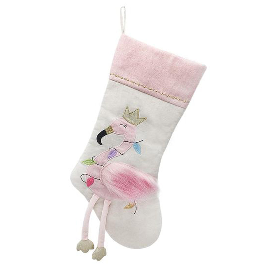 Festive Flamingo Stocking-Mon Ami-Joanna's Cuties