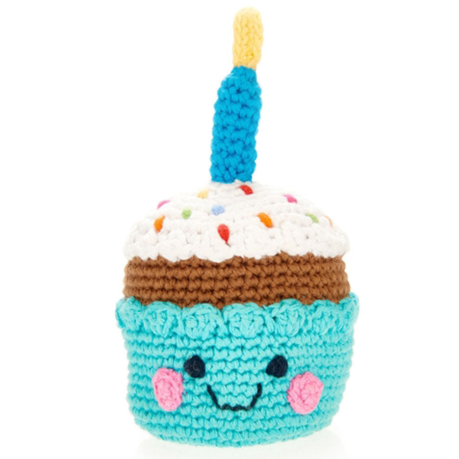 Friendly Cupcake With Candle - Blue-Pebble-Joanna's Cuties