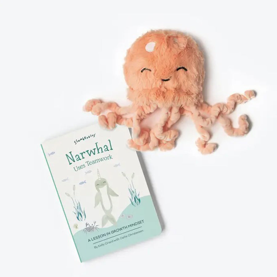 Jellyfish Mini & Narwhal Lesson Book - Growth Mindset-SOFT TOYS-Slumberkins-Joannas Cuties