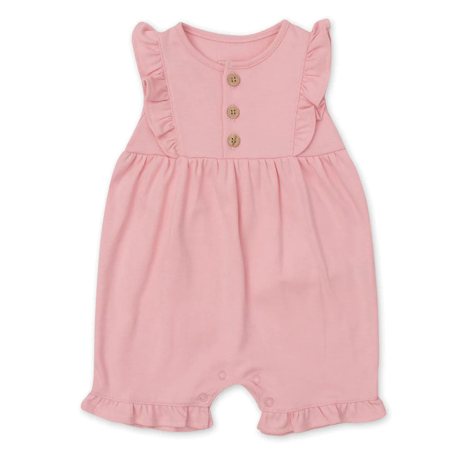 Kissy Love Butterfly Bliss Pink Short Playsuit-OVERALLS & ROMPERS-Kissy Kissy-Joannas Cuties