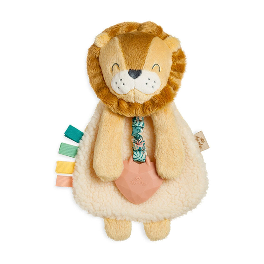 Lion Plush with Silicone Teether Toy-SECURITY BLANKETS-Itzy Ritzy-Joannas Cuties