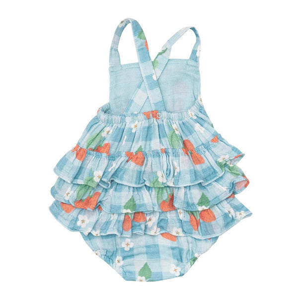 Angel Dear Flamingos Ric-Rac Ruffle Sunsuit
