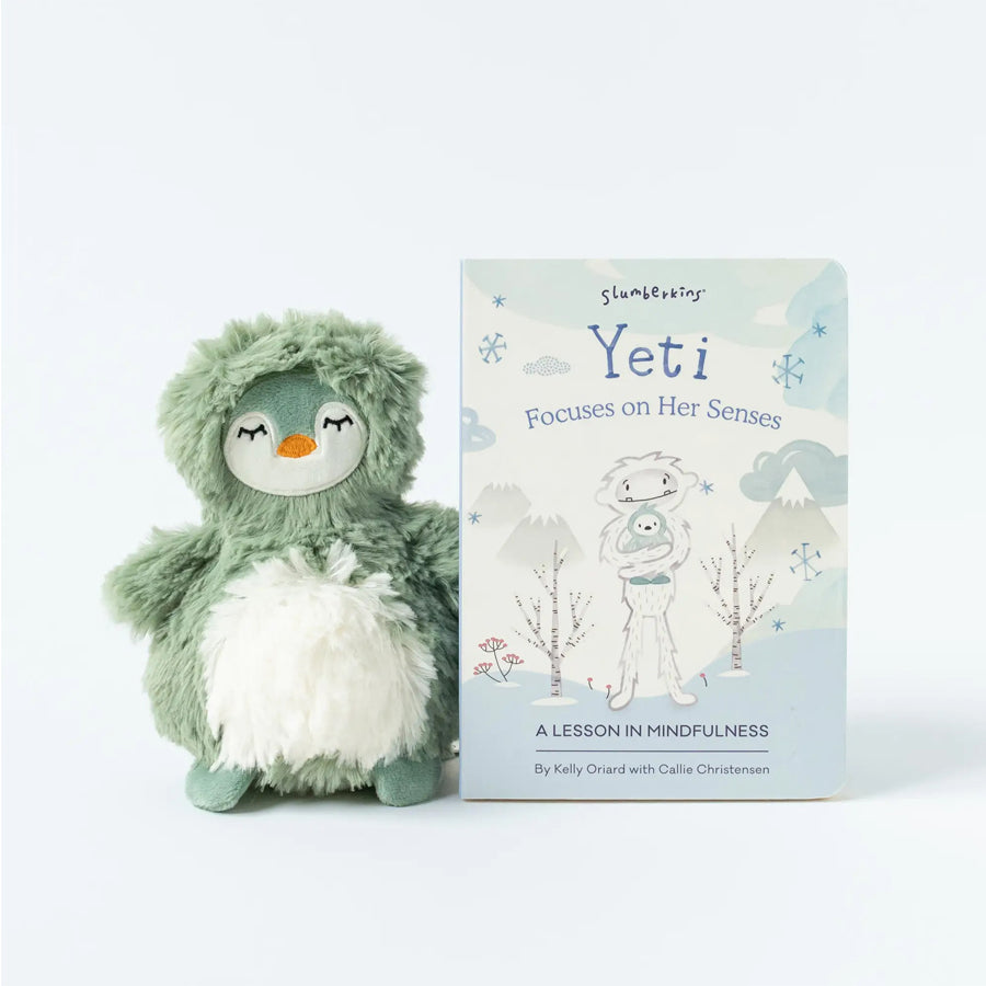 Sage Penguin Mini & Yeti Lesson Book-SOFT TOYS-Slumberkins-Joannas Cuties