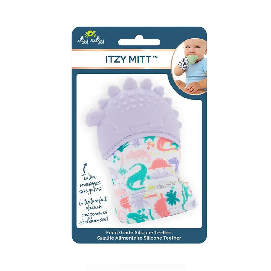Silicone Teething Mitt - Dino-TEETHERS-Itzy Ritzy-Joannas Cuties