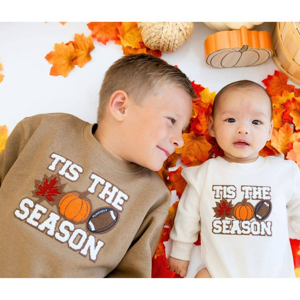 Tis The Season Pumpkin Patch Sweatshirt - Kids Fall Crewneck