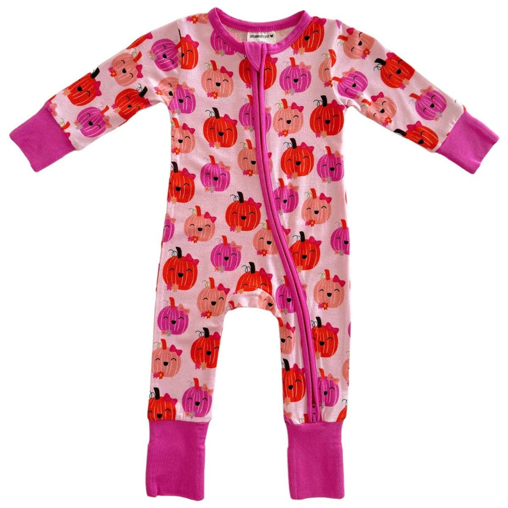 2-Way Convertible Zip Romper - Miss Pumpkin