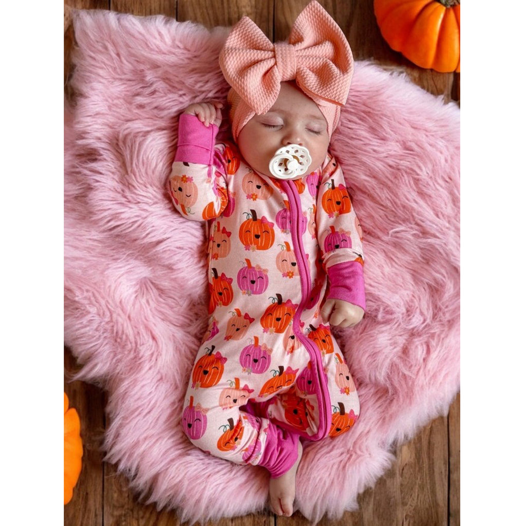 2-Way Convertible Zip Romper - Miss Pumpkin