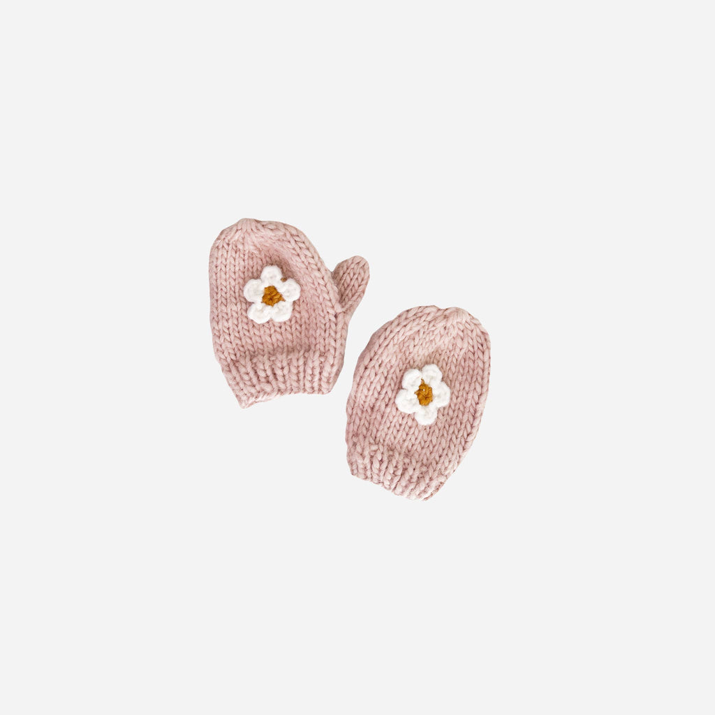 Flower Mittens Blush - Kids and Baby Mitts