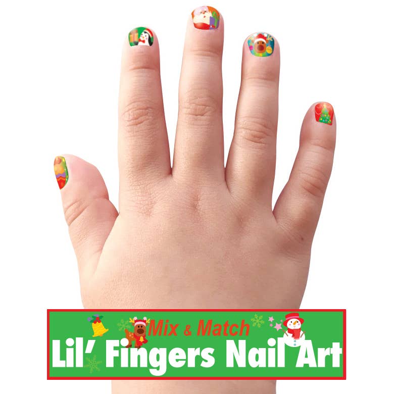 Lil' Fingers Nail Art for Kids - Holly Jolly Christmas