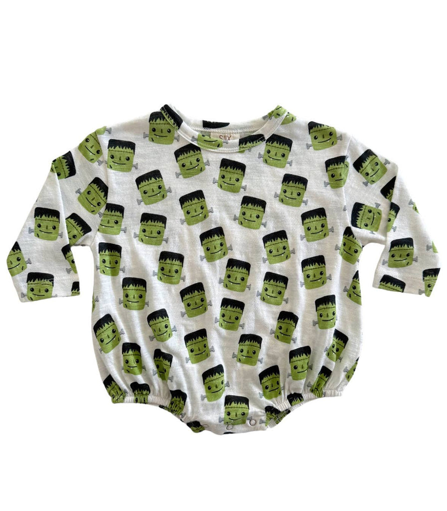 Halloween Monster - Organic Long Sleeve T-Shirt Bubble