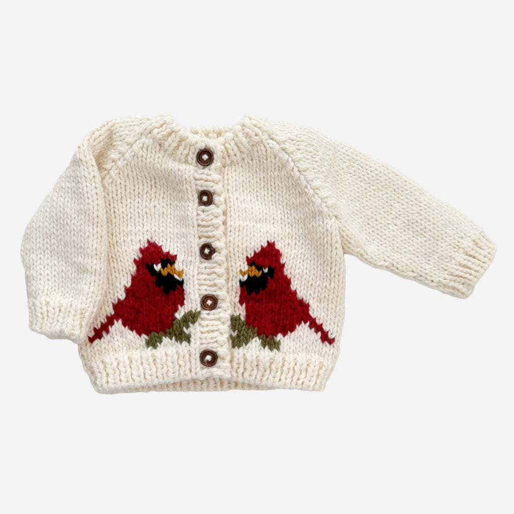 Cardinal Cardigan - Baby & Kid Christmas Holiday Sweater