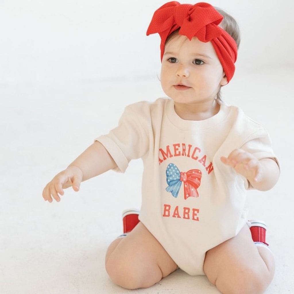 American Babe Short Sleeve Romper