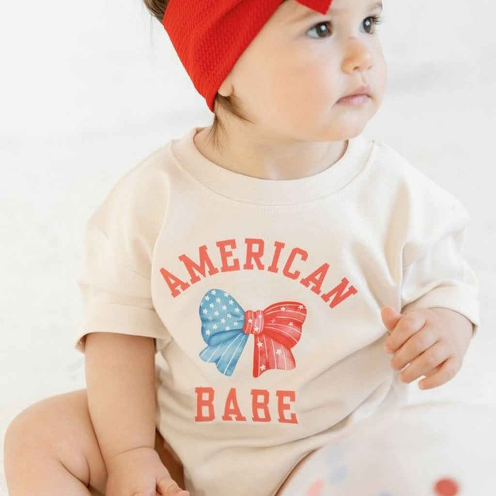 American Babe Short Sleeve Romper