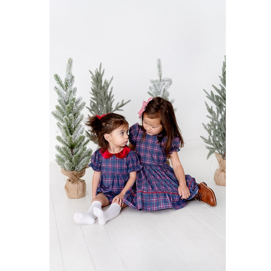 Aura Dress in Holiday Plaid