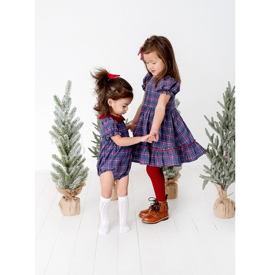 Aura Dress in Holiday Plaid - Poplin Cotton Dress, 2 Aura Dress in Holiday Plaid - Poplin Cotton Dress, 2