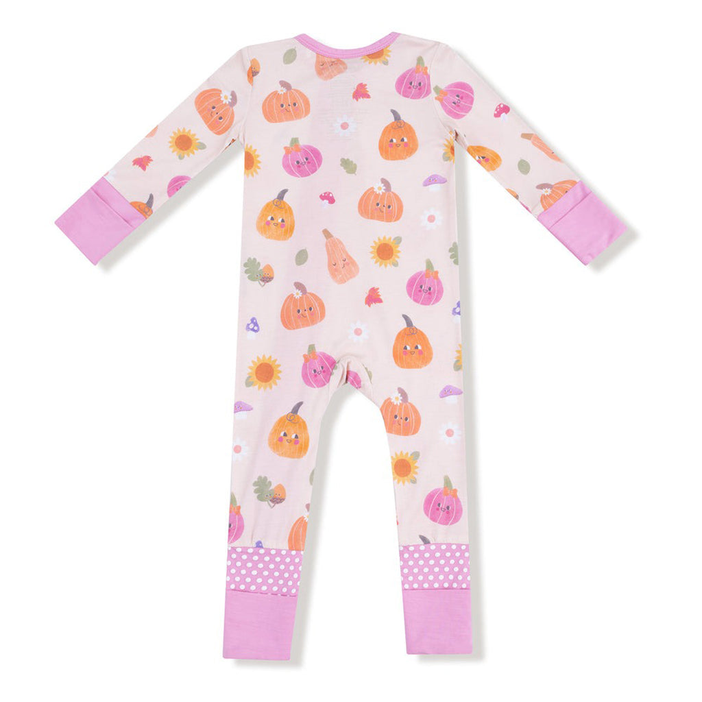 Autumn Pumpkins - Pink  Convertible Romper