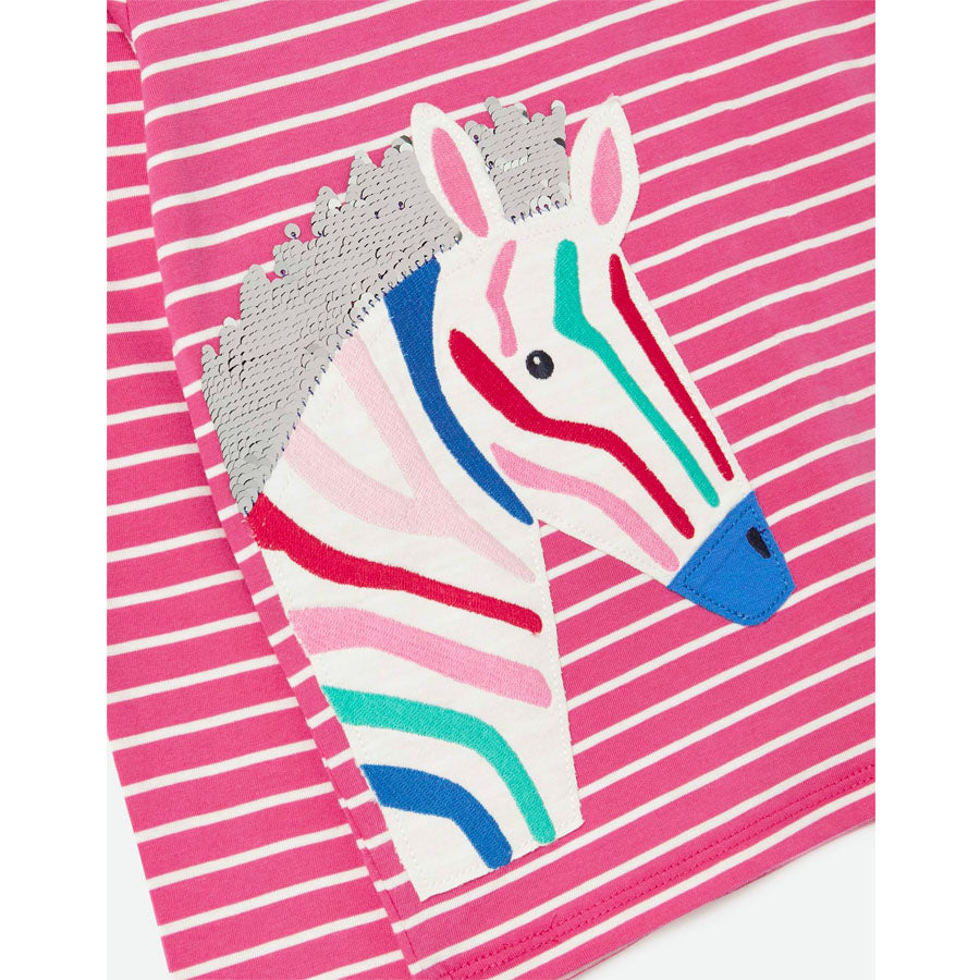 Ava Long Sleeve Applique Artwork - Zebra-TOPS-Joules-Joannas Cuties
