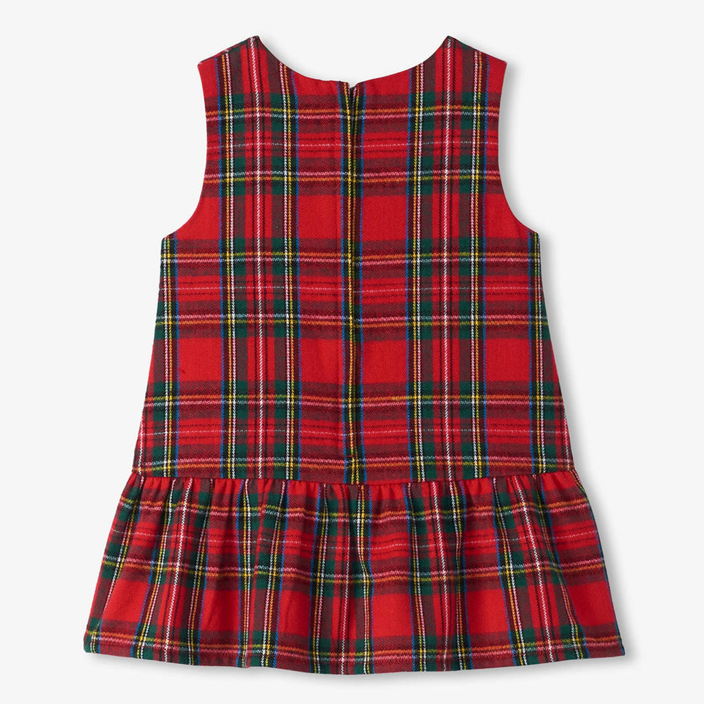 Baby & Toddler Red Plaid Pinafore Dress