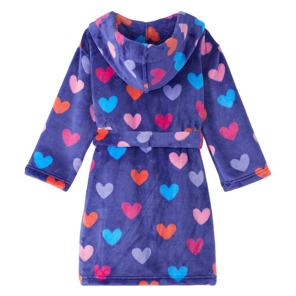 Baby Girls Hearts Fleece Robe