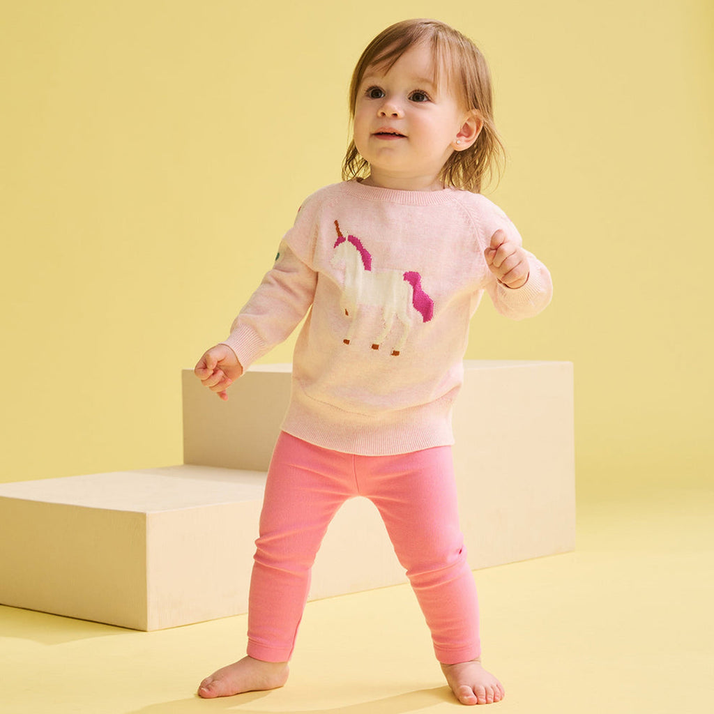 Baby & Toddler Girls Fall Unicorns Sweater